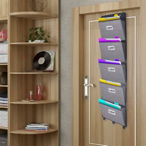 hanging file organizer for wall.